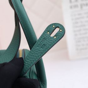 Hermès полуручной работы сумка Lindy из импортной кожи TC с крупн