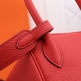 Hermès полуручной работы сумка Lindy из импортной кожи TC с крупн