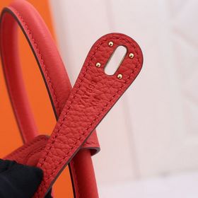 Hermès полуручной работы сумка Lindy из импортной кожи TC с крупн