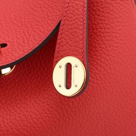 Hermès полуручной работы сумка Lindy из импортной кожи TC с крупн