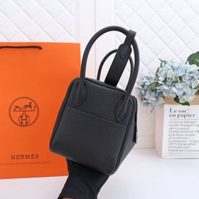 Hermès полуручной работы сумка Lindy из импортной кожи TC с крупн