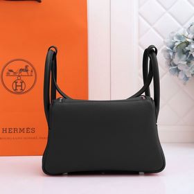 Hermès полуручной работы сумка Lindy из импортной кожи TC с крупн