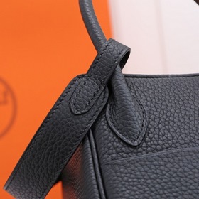 Hermès полуручной работы сумка Lindy из импортной кожи TC с крупн