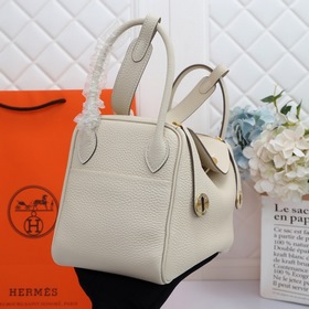 Hermes полуручная работа, сумка Lindy, импортная кожа TC с крупно