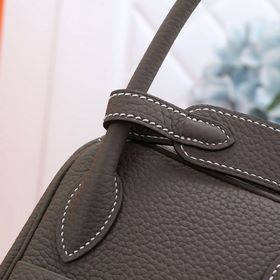 Hermès полуручной работы сумка Lindy из импортной кожи TC с крупн
