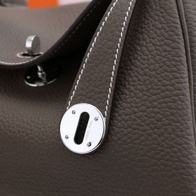 Hermès полуручной работы сумка Lindy из импортной кожи TC с крупн