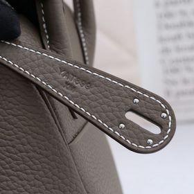 Hermès полуручной работы сумка Lindy из импортной кожи TC с крупн