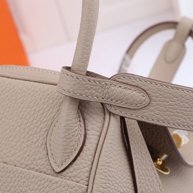 Hermès полуручной работы сумка Lindy из импортной кожи TC с крупн