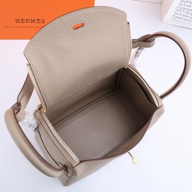 Hermès полуручной работы сумка Lindy из импортной кожи TC с крупн