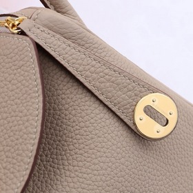 Hermès полуручной работы сумка Lindy из импортной кожи TC с крупн