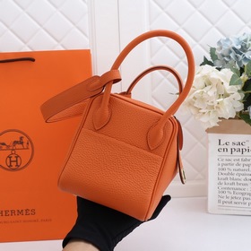 Hermès полуручная работа, сумка Lindy, импортная кожа TC с крупно