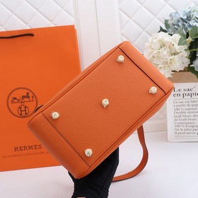 Hermès полуручная работа, сумка Lindy, импортная кожа TC с крупно