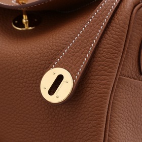 Hermès полуручной работы сумка Lindy из импортной кожи TC с крупн