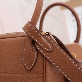 Hermès полуручной работы сумка Lindy из импортной кожи TC с крупн