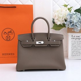 Сумка Hermes Birkin, цвет слоновой кости, золотая и серебряная фу