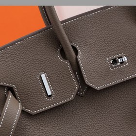 Сумка Hermes Birkin, цвет слоновой кости, золотая и серебряная фу
