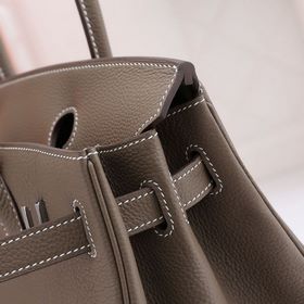 Сумка Hermes Birkin, цвет слоновой кости, золотая и серебряная фу