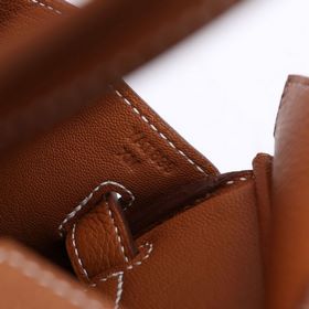 Сумка Hermes Birkin, золотисто-коричневая, золотая и серебряная з