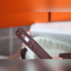Сумка Hermes Birkin бордо с золотыми серебряными застежками Импор