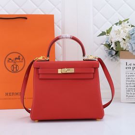 Сумка Hermes Kelly с одним плечевым ремнем, китайский красный с з