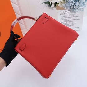 Сумка Hermes Kelly с одним плечевым ремнем, китайский красный с з