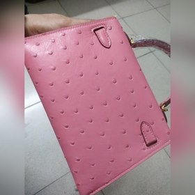 Hermès, второе поколение сумки из кожи страуса, ручная работа, во