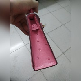 Hermès, второе поколение сумки из кожи страуса, ручная работа, во