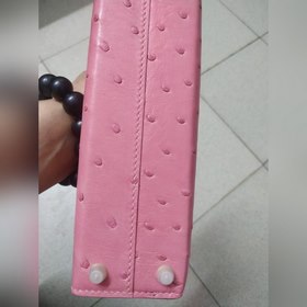 Hermès, второе поколение сумки из кожи страуса, ручная работа, во