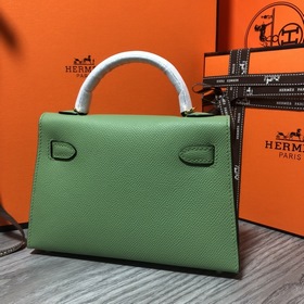 Hermès Kelly Mini сумка второго поколения, импортная кожа Epsom, 