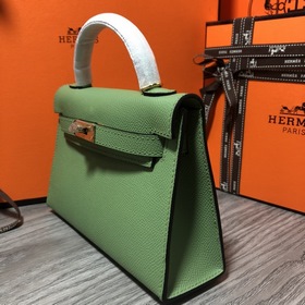 Hermès Kelly Mini сумка второго поколения, импортная кожа Epsom, 