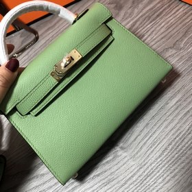 Hermès Kelly Mini сумка второго поколения, импортная кожа Epsom, 