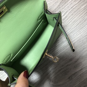 Hermès Kelly Mini сумка второго поколения, импортная кожа Epsom, 