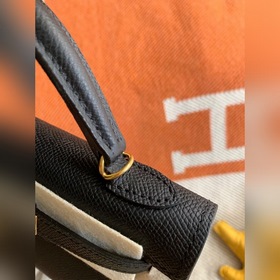 Hermès Kelly Mini сумка второго поколения, импортная кожа Epsom, 