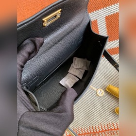Hermès Kelly Mini сумка второго поколения, импортная кожа Epsom, 