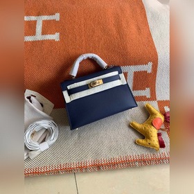 Hermès Kelly Mini сумка второго поколения, импортная кожа Epsom, 