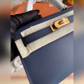 Hermès Kelly Mini сумка второго поколения, импортная кожа Epsom, 