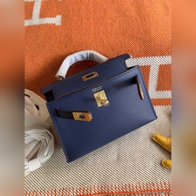 Hermès Kelly Mini сумка второго поколения, импортная кожа Epsom, 