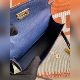 Hermès Kelly Mini сумка второго поколения, импортная кожа Epsom, 
