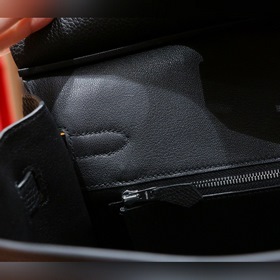 Сумка Hermes Birkin, черная кожа Togo, полностью сшитая вручную и