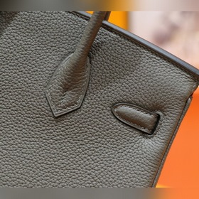 Сумка Hermes Birkin, серый цвет Togo, полностью сшита вручную, се