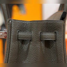 Сумка Hermes Birkin, серый цвет Togo, полностью сшита вручную, се