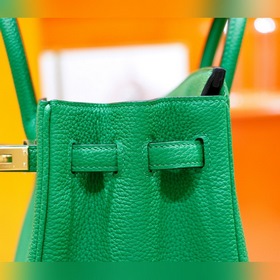Сумка Hermes Birkin, зеленая, Togo, полностью сшита вручную, золо