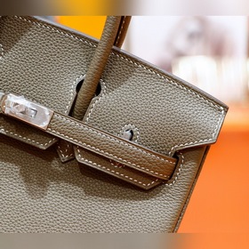 Сумка Hermes Birkin, цвет слоновой кости, Togo, полностью сшита в