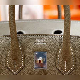 Сумка Hermes Birkin, цвет слоновой кости, Togo, полностью сшита в