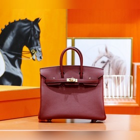 Сумка Hermes Birkin &amp;nbsp;Бриллиантово-красная Togo, полность