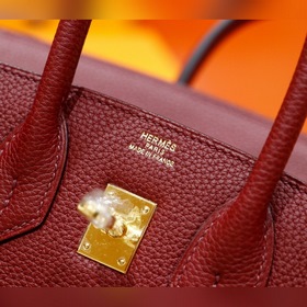 Сумка Hermes Birkin &nbsp;Бриллиантово-красная Togo, полность