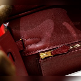 Сумка Hermes Birkin &nbsp;Бриллиантово-красная Togo, полность