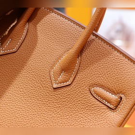 Сумка Hermes Birkin, золотисто-коричневая, полностью сшита вручну