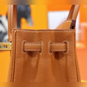 Сумка Hermes Birkin, золотисто-коричневая, полностью сшита вручну