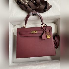 Сумка Hermès Kelly из кожи Epsom с прошитыми восковыми нитками, б